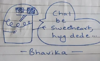 🤔 emoji Seiki Yang or Bhavika's Saste Nashe Art Telegram sticker 6 of 97