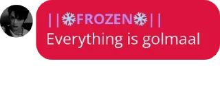 ❄️ emoji @FROZENBEING QUOTES Telegram sticker 20 of 43