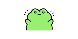 🐸 emoji froggie 🐸 • @meizk1ng Telegram sticker 12 of 24