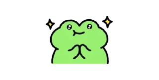 🐸 emoji froggie 🐸 • @meizk1ng Telegram sticker 8 of 24