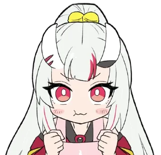 Sticker from Nakiri Ayame ➜ @animee_stickers