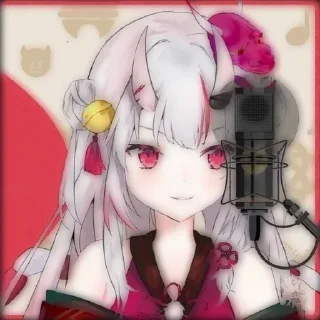 🔖 emoji 🔖›Nakiri Ayame @TIKELCITY2 @NATHAELLY Telegram sticker 3 of 50