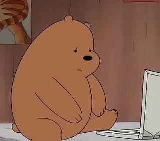 Sticker from we bare bears, @yoomgie.