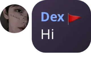 Sticker from dex said