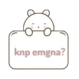 😐 emoji Kelinci talk - @mlleritsu Telegram sticker 15 of 27