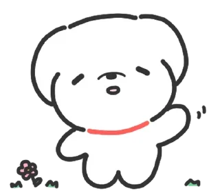 Sticker from doodle baby dog @stickieri