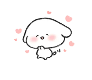 ⭐ emoji cutu mini pup 💕@stickieri Telegram sticker 16 of 40