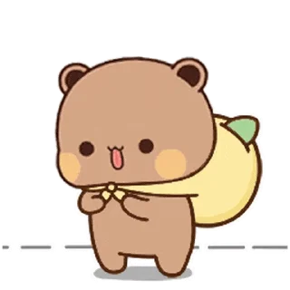 😊 emoji Bubu and Dudu @BubuDuduBears Telegram sticker 11 of 24