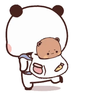 😊 emoji Bubu and Dudu @BubuDuduBears Telegram sticker 12 of 24