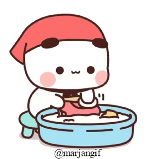 ⭐ emoji Bubu dudu and household Telegram sticker 6 of 28