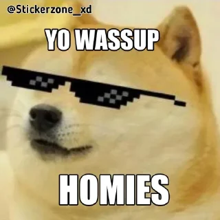 😆 emoji Cheems dogi Telegram sticker 9 of 103