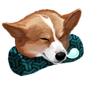 😪 emoji corgi Telegram sticker 18 of 28