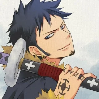😎 emoji trafalgar d Water law Telegram sticker 10 of 20