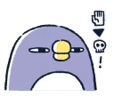 😒 emoji 胖企鵝的內心話 Telegram sticker 16 of 81