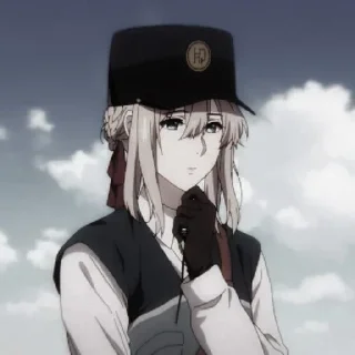 Sticker from Violet Evergarden ; @yourtikel