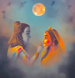 ❤️ emoji Radha Krishna❤️ @Itsunusual_16 Telegram sticker 23 of 48
