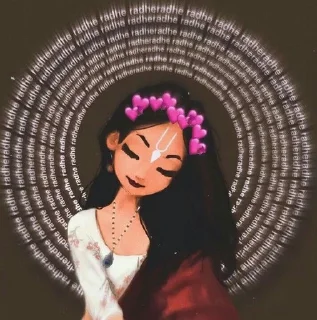 ❤️ emoji Radha Krishna❤️ @Itsunusual_16 Telegram sticker 20 of 48