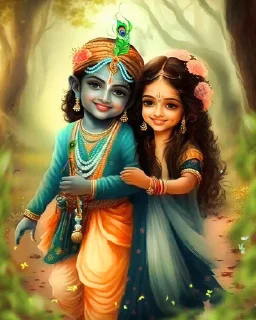 ❤️ emoji Radha Krishna❤️ @Itsunusual_16 Telegram sticker 15 of 48