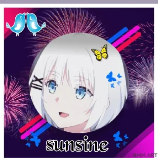 🤔 emoji ☀️ sun 😎 sine's sticker pack (@Mikasa_Ackr_bot) Telegram sticker 12 of 68