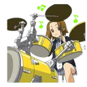 🤨 emoji K-ON @KawaiiSticker Telegram sticker 10 of 41