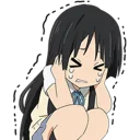 😒 emoji K-ON @KawaiiSticker Telegram sticker 18 of 41