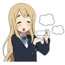 😐 emoji K-ON @KawaiiSticker Telegram sticker 16 of 41