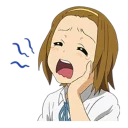 😩 emoji K-ON @KawaiiSticker Telegram sticker 22 of 41