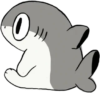 🦈 emoji shark!! Telegram sticker 16 of 52
