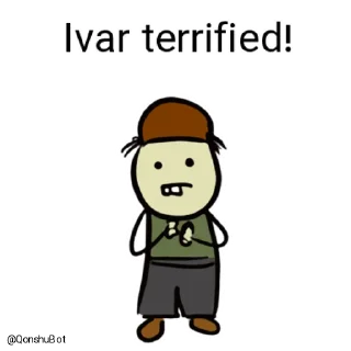 😰 emoji Ivar @Qonshubot Telegram sticker 15 of 32