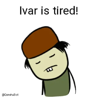 😣 emoji Ivar @Qonshubot Telegram sticker 9 of 32