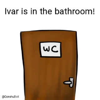 🚽 emoji Ivar @Qonshubot Telegram sticker 22 of 32
