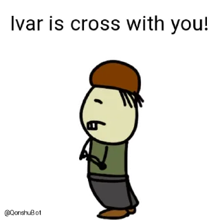 😒 emoji Ivar @Qonshubot Telegram sticker 13 of 32