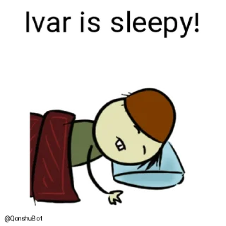 😴 emoji Ivar @Qonshubot Telegram sticker 17 of 32