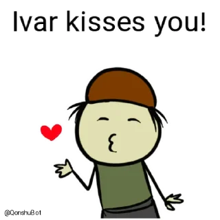💋 emoji Ivar @Qonshubot Telegram sticker 19 of 32
