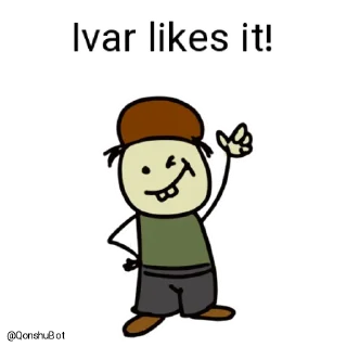 👍 emoji Ivar @Qonshubot Telegram sticker 20 of 32