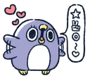 😍 emoji 胖企鵝的內心話 Telegram sticker 5 of 81