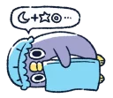😪 emoji 胖企鵝的內心話 Telegram sticker 21 of 81