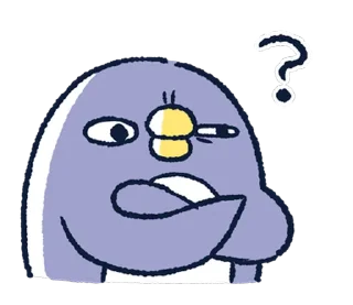 🤨 emoji 胖企鵝的內心話3 Telegram sticker 7 of 40