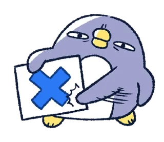 ❌ emoji 胖企鵝的內心話3 Telegram sticker 2 of 40