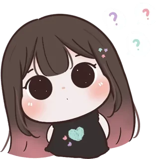 🤔 emoji @Opstickerpacks 💖 chubby Girl 💫🦋 Telegram sticker 17 of 41