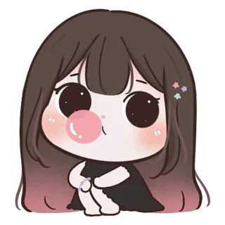 😙 emoji @Opstickerpacks 💖 chubby Girl 💫🦋 Telegram sticker 14 of 41