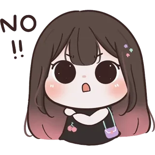 ❌ emoji @Opstickerpacks 💖 chubby Girl 💫🦋 Telegram sticker 8 of 41