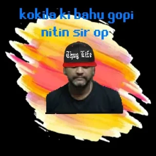 Sticker from nitin sir op