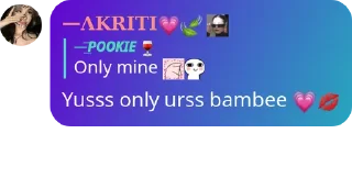 Sticker from pookies new pack