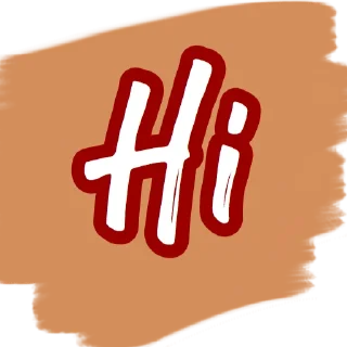 Sticker from basta words