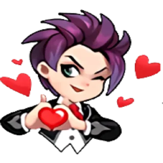 😘 emoji MLBB Telegram sticker 9 of 16
