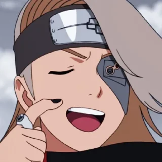 😄 emoji @stikeranimex - deidara Telegram sticker 18 of 27