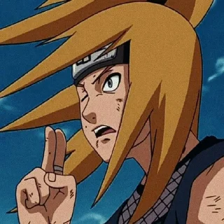 😀 emoji @stikeranimex - deidara Telegram sticker 5 of 27