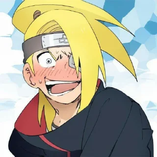 😄 emoji @stikeranimex - deidara Telegram sticker 21 of 27