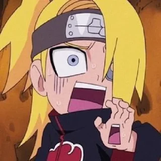 😄 emoji @stikeranimex - deidara Telegram sticker 12 of 27